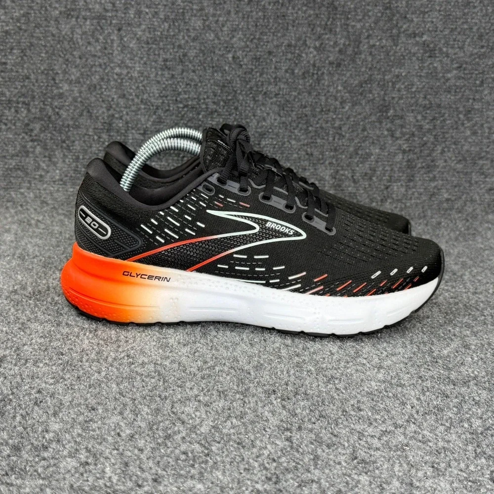 Brooks Glycerin‎ 20 Running Shoes Women's 10 Black Opal Orange Athletic Run